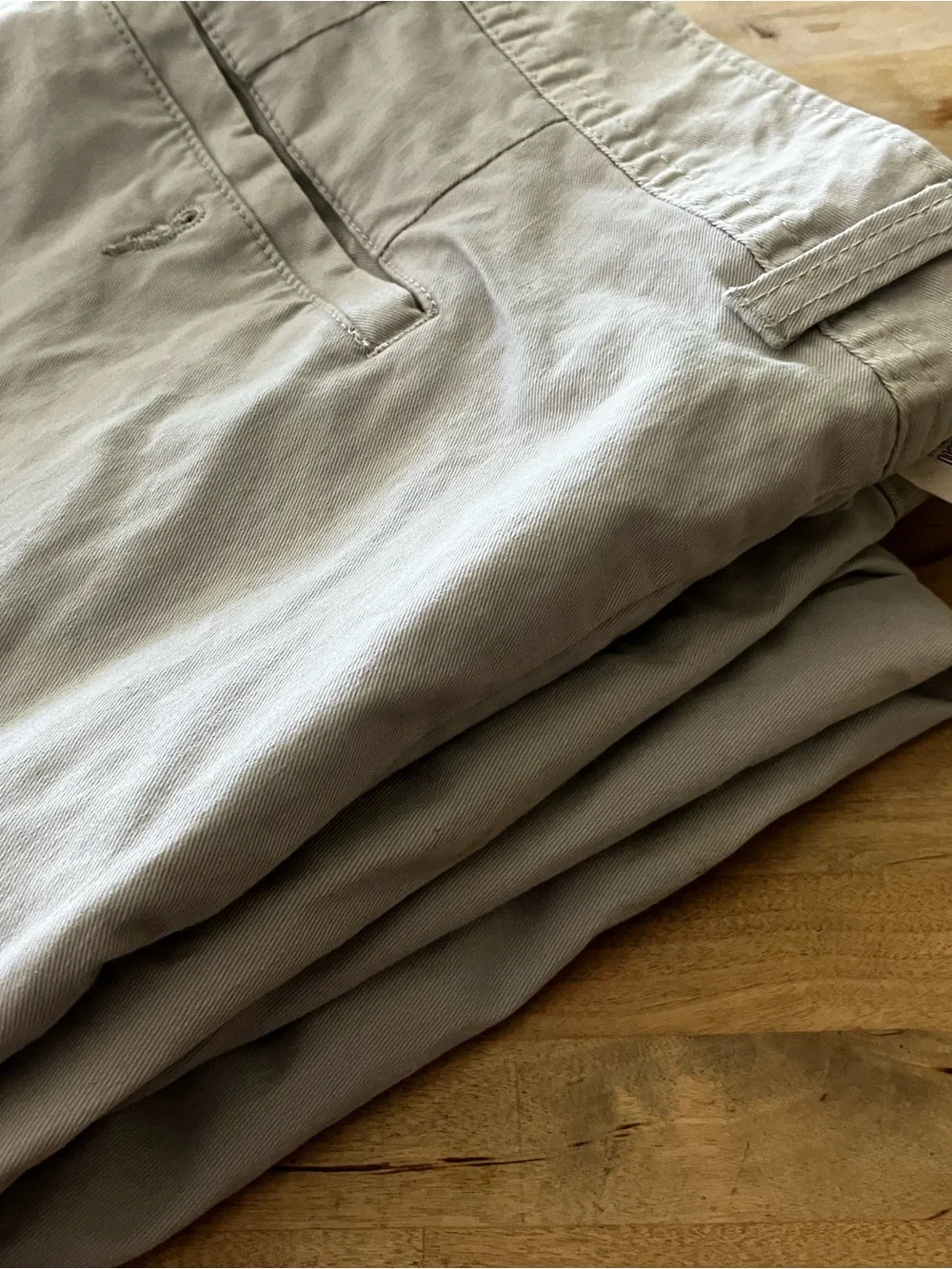 Men's classic Fit Chino Pants in Light Taupe-slight taper at knee-30